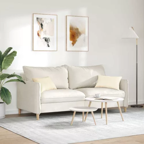 Kanapé párnák 2 pcs Krém 50 x 30 cm Bársonyos szövet