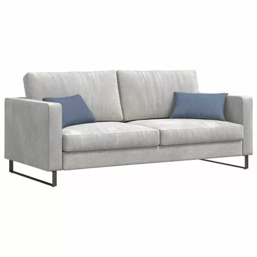 Kanapé párnák 2 pcs Kék 50 x 30 cm Bársonyos szövet