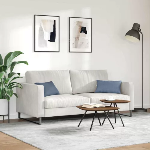 Kanapé párnák 2 pcs Kék 50 x 30 cm Bársonyos szövet