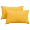 Kanapé párnák 2 pcs Világos sárga 50 x 30 cm Bársonyos szövet
