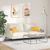 Kanapé párnák 2 pcs Világos sárga 50 x 30 cm Bársonyos szövet