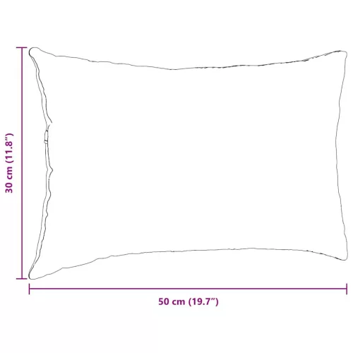 Kanapé párnák 2 pcs Világos sárga 50 x 30 cm Bársonyos szövet