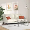 Kanapé párnák 2 pcs Piros Narancs 50 x 30 cm Bársonyos szövet