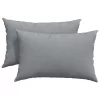 Kanapé párnák 2 pcs Világosszürke 60 x 40 cm szövet