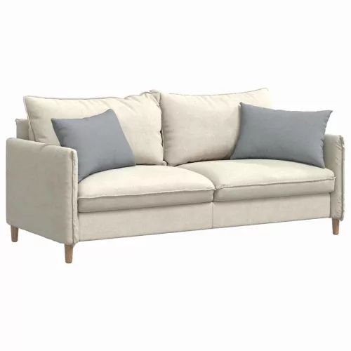 Kanapé párnák 2 pcs Világosszürke 60 x 40 cm szövet