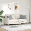 Kanapé párnák 2 pcs Világosszürke 60 x 40 cm szövet