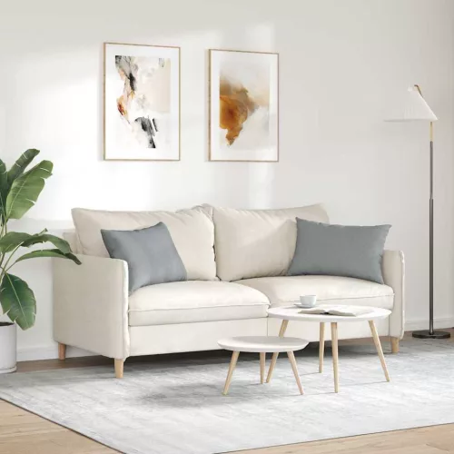 Kanapé párnák 2 pcs Világosszürke 60 x 40 cm szövet