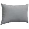Kanapé párnák 2 pcs Világosszürke 60 x 40 cm szövet