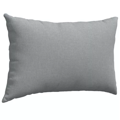 Kanapé párnák 2 pcs Világosszürke 60 x 40 cm szövet