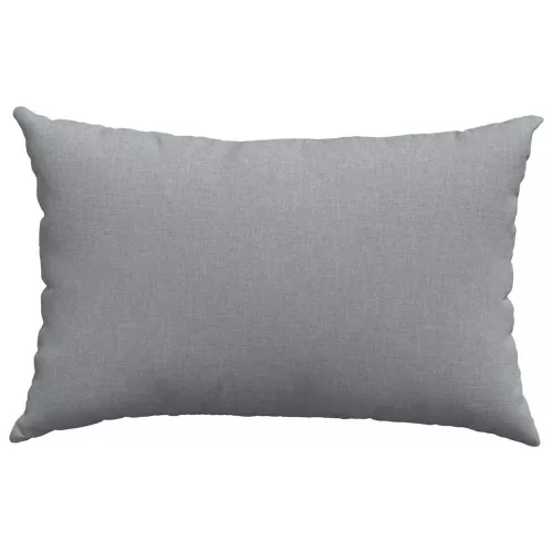 Kanapé párnák 2 pcs Világosszürke 60 x 40 cm szövet