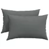 Kanapé párnák 2 pcs Sötétszürke 60 x 40 cm szövet