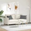 Kanapé párnák 2 pcs Sötétszürke 60 x 40 cm szövet