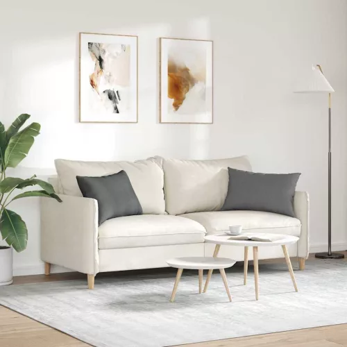 Kanapé párnák 2 pcs Sötétszürke 60 x 40 cm szövet