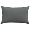 Kanapé párnák 2 pcs Sötétszürke 60 x 40 cm szövet