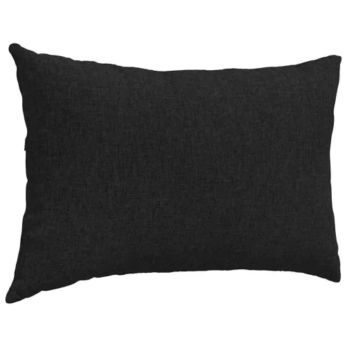 Kanapé párnák 2 pcs Fekete 60 x 40 cm szövet