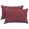 Kanapé párnák 2 pcs Bordó 60 x 40 cm szövet