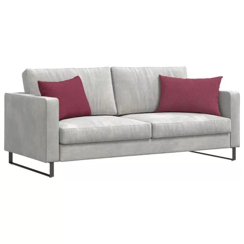 Kanapé párnák 2 pcs Bordó 60 x 40 cm szövet