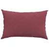 Kanapé párnák 2 pcs Bordó 60 x 40 cm szövet
