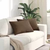 Kanapé párnák 2 pcs Barna 60 x 40 cm szövet
