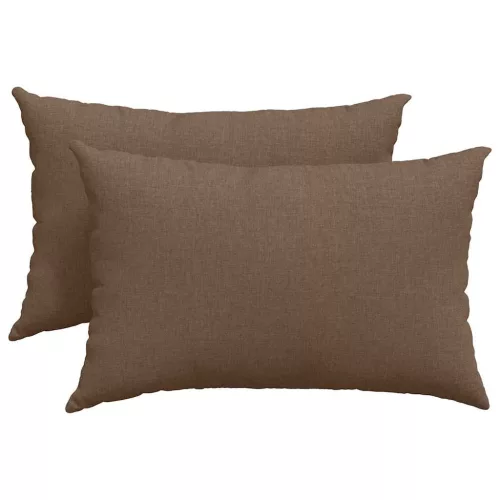 Kanapé párnák 2 pcs Barna 60 x 40 cm szövet