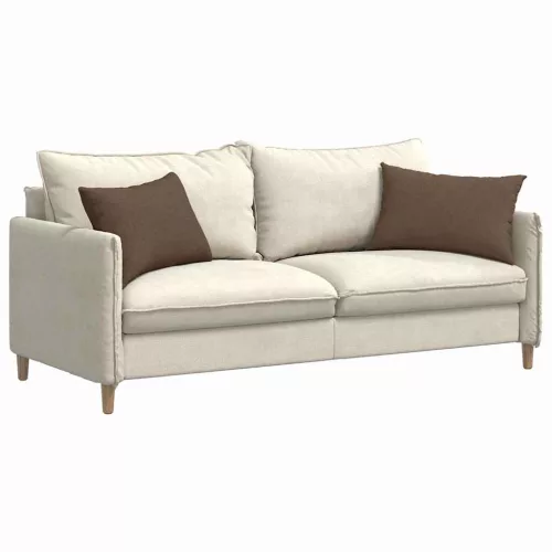 Kanapé párnák 2 pcs Barna 60 x 40 cm szövet