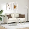 Kanapé párnák 2 pcs Barna 60 x 40 cm szövet