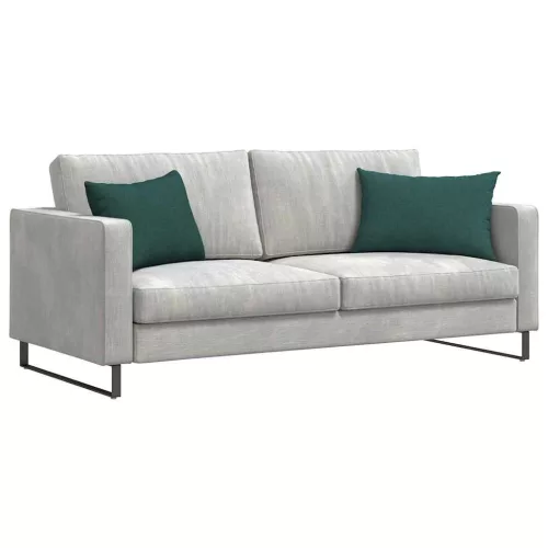 Kanapé párnák 2 pcs Sötétzöld 60 x 40 cm szövet