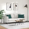 Kanapé párnák 2 pcs Sötétzöld 60 x 40 cm szövet