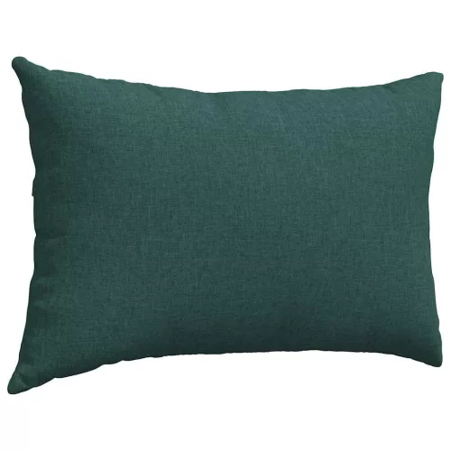 Kanapé párnák 2 pcs Sötétzöld 60 x 40 cm szövet