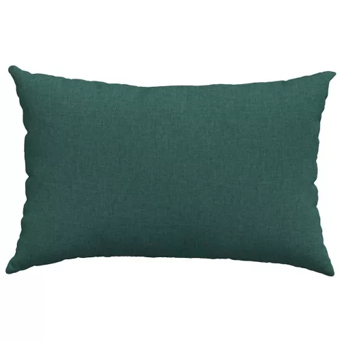 Kanapé párnák 2 pcs Sötétzöld 60 x 40 cm szövet