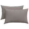 Kanapé párnák 2 pcs Tópszínű 60 x 40 cm szövet