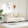 Kanapé párnák 2 pcs Krém 60 x 40 cm szövet