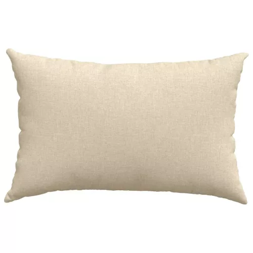 Kanapé párnák 2 pcs Krém 60 x 40 cm szövet