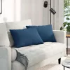 Kanapé párnák 2 pcs Kék 60 x 40 cm szövet