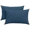 Kanapé párnák 2 pcs Kék 60 x 40 cm szövet