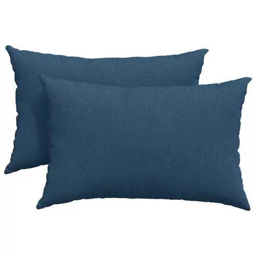 Kanapé párnák 2 pcs Kék 60 x 40 cm szövet