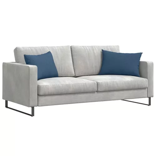 Kanapé párnák 2 pcs Kék 60 x 40 cm szövet