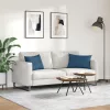 Kanapé párnák 2 pcs Kék 60 x 40 cm szövet
