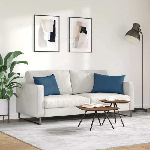 Kanapé párnák 2 pcs Kék 60 x 40 cm szövet