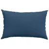 Kanapé párnák 2 pcs Kék 60 x 40 cm szövet