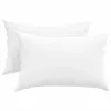Kanapé párnák 2 pcs Fehér 60 x 40 cm szövet