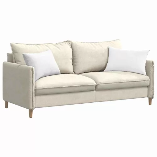 Kanapé párnák 2 pcs Fehér 60 x 40 cm szövet