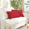 Kanapé párnák 2 pcs Piros 60 x 40 cm szövet