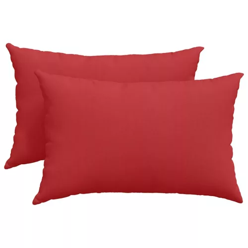 Kanapé párnák 2 pcs Piros 60 x 40 cm szövet