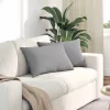 Kanapé párnák 2 pcs Szürke 60 x 40 cm szövet