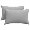 Kanapé párnák 2 pcs Szürke 60 x 40 cm szövet