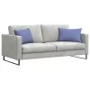 Kanapé párnák 2 pcs Kék 60 x 40 cm szövet