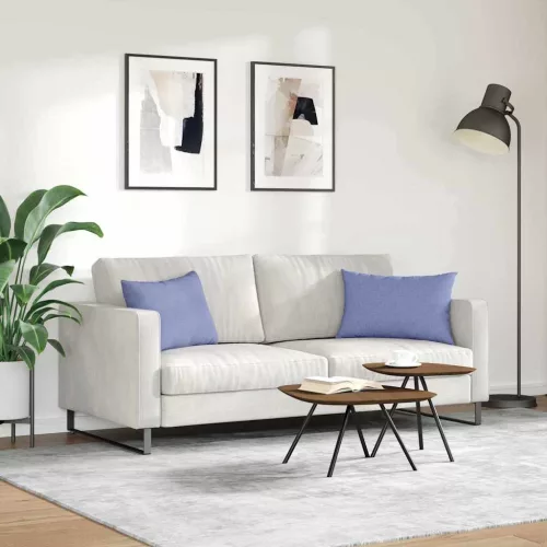 Kanapé párnák 2 pcs Kék 60 x 40 cm szövet