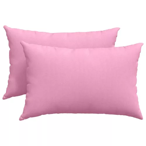 Kanapé párnák 2 pcs Rózsaszín 60 x 40 cm szövet