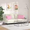 Kanapé párnák 2 pcs Rózsaszín 60 x 40 cm szövet